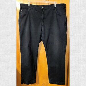 Duluth Trading Co Flex Fire Hose Mens 44x32 Pants Black Durable‎ Workwear